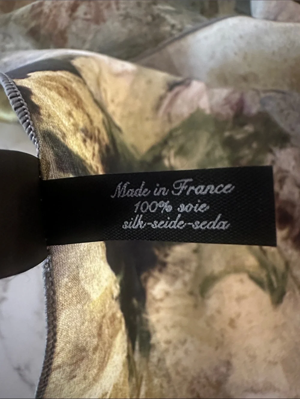 Beautiful Broichier Soieries Silk Scarf 